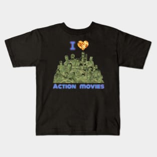 I love Action Movies Kids T-Shirt